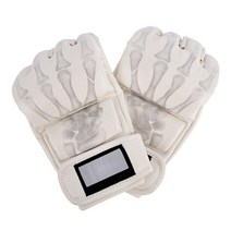 오픈핑거글러브 ufc mma 글러브 쌍 반 손가락 권투 장갑 무에타이 권투 훈련 태권도 장갑, 하얀