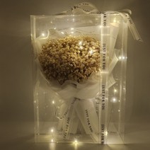 비얀 조화 LED 꽃다발 비누꽃, 4.[LED 꽃다발] 1. LED 안개꽃다발(화이트)
