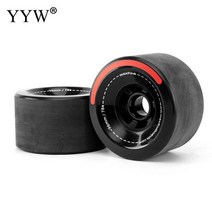 스케이트 보드 휠 Hardwearing Pu 전문 블랙 96x55mm 스쿠터 액세서리 롱 도로 78a, 01 2 piece