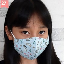 미세먼지 필터교체형 필터교환형 순면 마스크 대형사이즈(L용)-청소년 성인, 27번