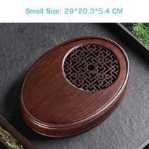 보이차 나무 쟁반 티 차반 다도도구 대나무차판 중국 천연 대나무 차 트레이 배수 물 저, 03 S 29x20x5 cm