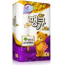 100% 천연펄프 땡큐 3겹18미터 화장지30롤 착한 휴지