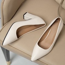 여성 미들통굽 펌프스 여자 학생 직장인 스틸레토 7cm굽 4color