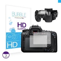 PGM*^몰베스트로딩 버블 HD 강화필름 2장 캐논 EOS 90D 보호 액정용 카메라 커버 LCD^^췤pgm, a^^옵션없슴