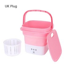 소형빨래건조기접이식 휴대용 미니 세탁기 원심 분리기 의류 양말 속옷, 06 Pink UK