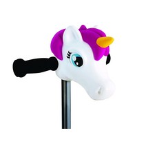 Scootaheadz Unicorn: 여아용 스쿠터 유니콘 액세서리 | Scootaheadz 스쿠터 유니콘 헤드 | 화이트 및 핑크 | 유니콘 헤드 스쿠터 부착 | 유니콘 스쿠터
