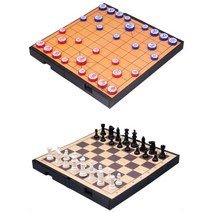 6세 유아 접이식 마그네틱 양면체스장기 체스배우기 어린이집 체스판 체스알 오목판