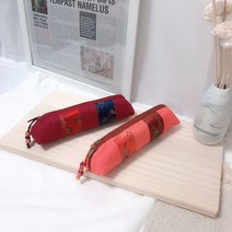 뉴비엘(NuubiL) 삼각 필통 롤형, 주황