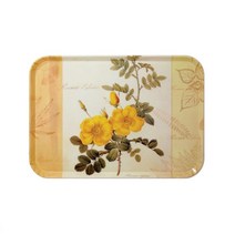 socean 멜라민 골드 꽃쟁반 직사각 주방쟁반 소 테이블 키친 트레이 플라스틱 오봉 음식 반찬 간식다자인 트레이
