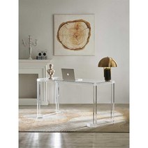 아크릴식탁 투명 홈카페 사각테이블 커피숍, 100x60x76cm