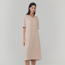 [시즌오프혜택가] 오가닉코튼 데일리 5부 포켓 롱드레스