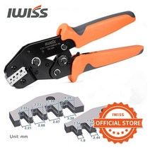 iwiss sn-58b 압착 플라이어 래칫 크림퍼 도구 dupont te jst molex 터미널 와이어 전극 절단 다이용 0.25-1.5mm²awg24-16, sn-58b edm, 01 SN-58B EDM