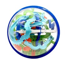 레벨구 3D미로 입체 구슬 퍼즐 아슬아슬 공간감각 집중력 게임 실내 장난감 빅사이즈 완구, 꼬불꼬불구 158단