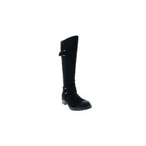 Clarks Faralyn Dawn 26121588 Womens Black Suede Zipper Knee High Boots 6