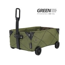 미니 수레 엘카 구루마 야외 피크닉 가방 귀여운 인형 집 어처 작은 당기는 카트 캠프, 초록