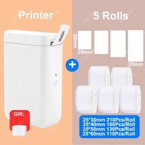 택배송장라벨프린터 배송 송장 인쇄기 님봇 d101 d11 열 무 잉크 휴대용 휴대 전화, d101 5 혼합 b