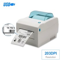 프린터 라벨 열 블루투스 너비 20mm-108mm 열 운송 기계 다기능 자체 접착 라벨, USB, au 플러그