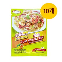 태국 로띠 타이 스파이시 샐러드 믹스 얌운센 파우더 40g x 10개 태국조미료 Yam Woon Sen Powder