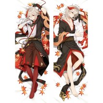 2D Genshin Impact Dakimakura Handsome Tartaglia 베개 커버 허깅 바디 베개 케이스 애니메이션 게임 베개 케이스 Otaku Pilow 1, 베갯잇 19호, 150X50cm 베갯잇, 1개