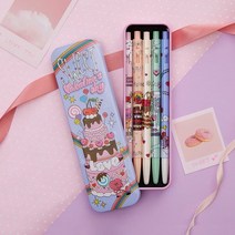 모나미 153 발렌타인 볼펜 0.5mm 5p, Pink, Red, Black, Green, Blue, 1개