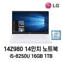 LG 중고노트북 LG gram 14인치 14Z980 i5-8250U 16GB 인텔 8세대 노트북, LG Gram 14Z980, WIN11 Pro, 1TB, 코어i5, 화이트