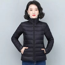 위위브렌 여성용 데일리 입체 칼라 숏패딩점퍼