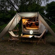 다잡 다잡 2분 차박텐트 도킹 카쉘터 카크닉 차량용 차 텐트, XL, 1. 기본형, 크림베이지