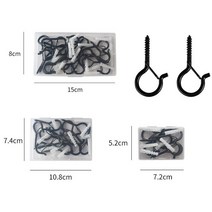 ANYOU 천장 벽 후크 버클 고리 스크류 나사 못A003, 20pcs(1박스)