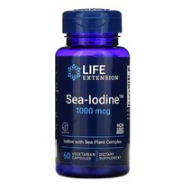 라이프익스텐션 씨-아이오딘 1000mcg 베지테리안 캡슐, 60개입, 5개