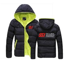 다이빙방풍자켓 웻슈트 프리다이빙슈트 다이빙 방풍자켓Men Winter Jackets Scuba Diving Dive SSI Printed, 01 1_02 M