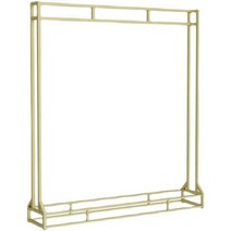 파이프 행거 옷걸이 웨딩드레스 양복 높은 철제 전시, (단층) 200x40x200cm 골드