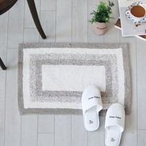 [얀카페트] 베라 인도산 순면 발매트 45x65cm, 베라/45x65cm