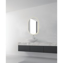 LED거울 욕실 화장실 현관 간접조명 무프레임 거울 원형 타원형 라운드사각, ES 997(아치형)