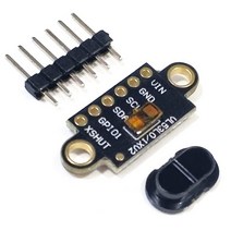측정기 vl53l1x 레이저 거리 측정 비행 시간 센서 모듈 3v-5v 거리 400cm 측정 확장 보드 모듈, 뚜껑이 있는 vl53l1x