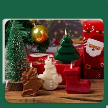 크리스마스트리캔들 크리스마스캔들 트리캔들 크리스마스초 선물세트 크리스마스장식 크리스마스용품, 세트1