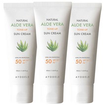 1+1+1 아요델 알로에베라 미백톤업 3중기능성 선크림 100ml x 3개