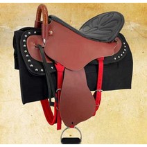 승마 안장 승마안장 쿠션 말안장 풀 관광 독마 소가죽, B