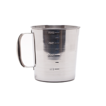 계량컵 스테인레스 비커 2L 눈금 비이커 캔들 석고방향제 재료 도구, 스테인레스비커 2L