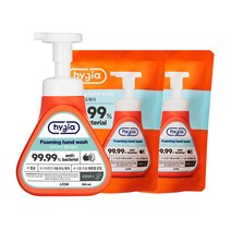 하이지아 핸드워시 385ml 용기 x 1개 + 350ml 리필 x 2개(향 선택), 유칼립투스향