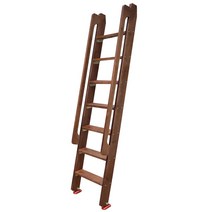 이층침대 사다리 계단 다락 옥탑방 복층 농막 다목적, 5단 1.5미터 사다리(갈색)
