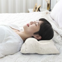 수니홈 조절 경추베개, 알러지 베이지, 바이오비드폼