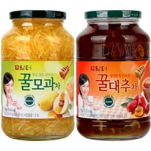 담터 꿀모과차 1kg + 꿀대추차 1kg, 2개입