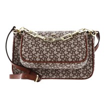 DKNY Lexi Double Demi Crossbody Bag Chino / Caramel