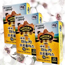 네오 마누카 벌꿀캔디 목청 프로폴리스 3EA, 단품