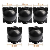 5PCS 식물 뿌리 볼 접목 상자 번식 케이스 성장 정원 5/8CM 직경 심기 도구, black 8cm