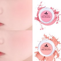 위치스파우치 볼터치 미니 치크 미오 블러셔 팩트 브러쉬 포함 1+1, 01. 02빅토리아 핑크, 01. 02빅토리아 핑크
