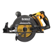 DEWALT 디월트 DCS577N 60V MAX FLEXVOLT XR 브러쉬리스 충전 원형톱 웜쏘 타입 베어툴/본체만 톱날 미포함, 1개