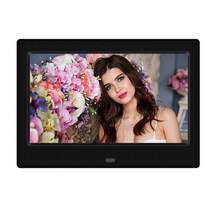 스마트 액자 사진 7 인치 HD 디지털 프레임 800x480 알람 시계 MP3 MP4 영화 플레이어 전자, 01 Black