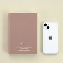고급 양장 라인노트 (컴팩트한 B6사이즈 208페이지/360도 펼쳐짐/7.5mm 간격 라인/비침적은 120g 백색 모조지), 3. 인디 핑크