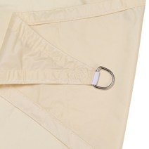어닝 사이드월 옥스포드 차양 그늘막 오른쪽 삼각형 모양 방수 캐노피 파티오 천막, [03] 4m-4m-5.7m, [01] beige white